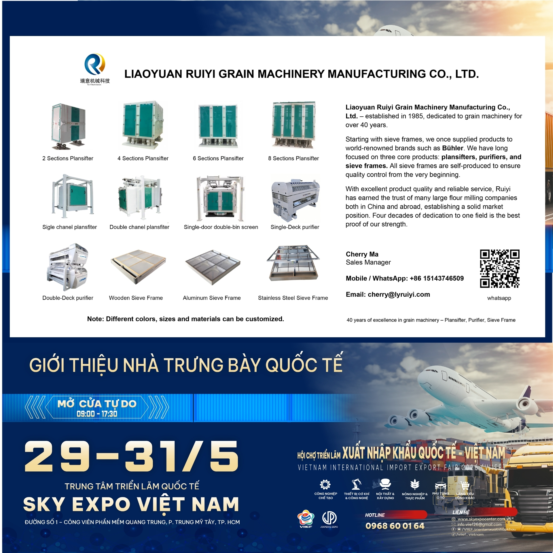 Đơn vị triển lãm tiêu biểu 07 - 07_LiaoyuanRuiyiGrainMachinery_MayCheBienLuongThuc