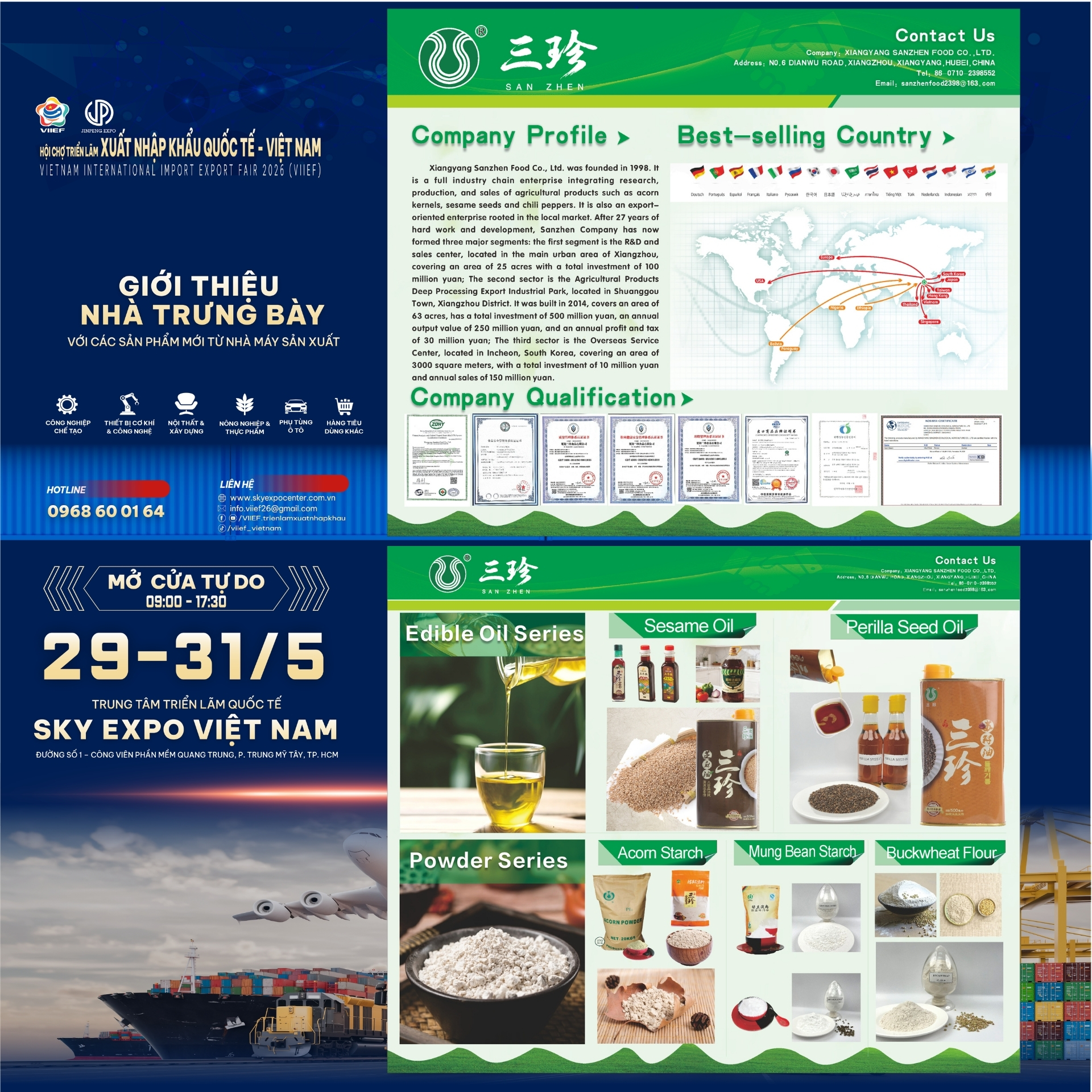 Đơn vị triển lãm tiêu biểu 36 - 36_XiangyangSanzhenFood_DauMeTinhBot