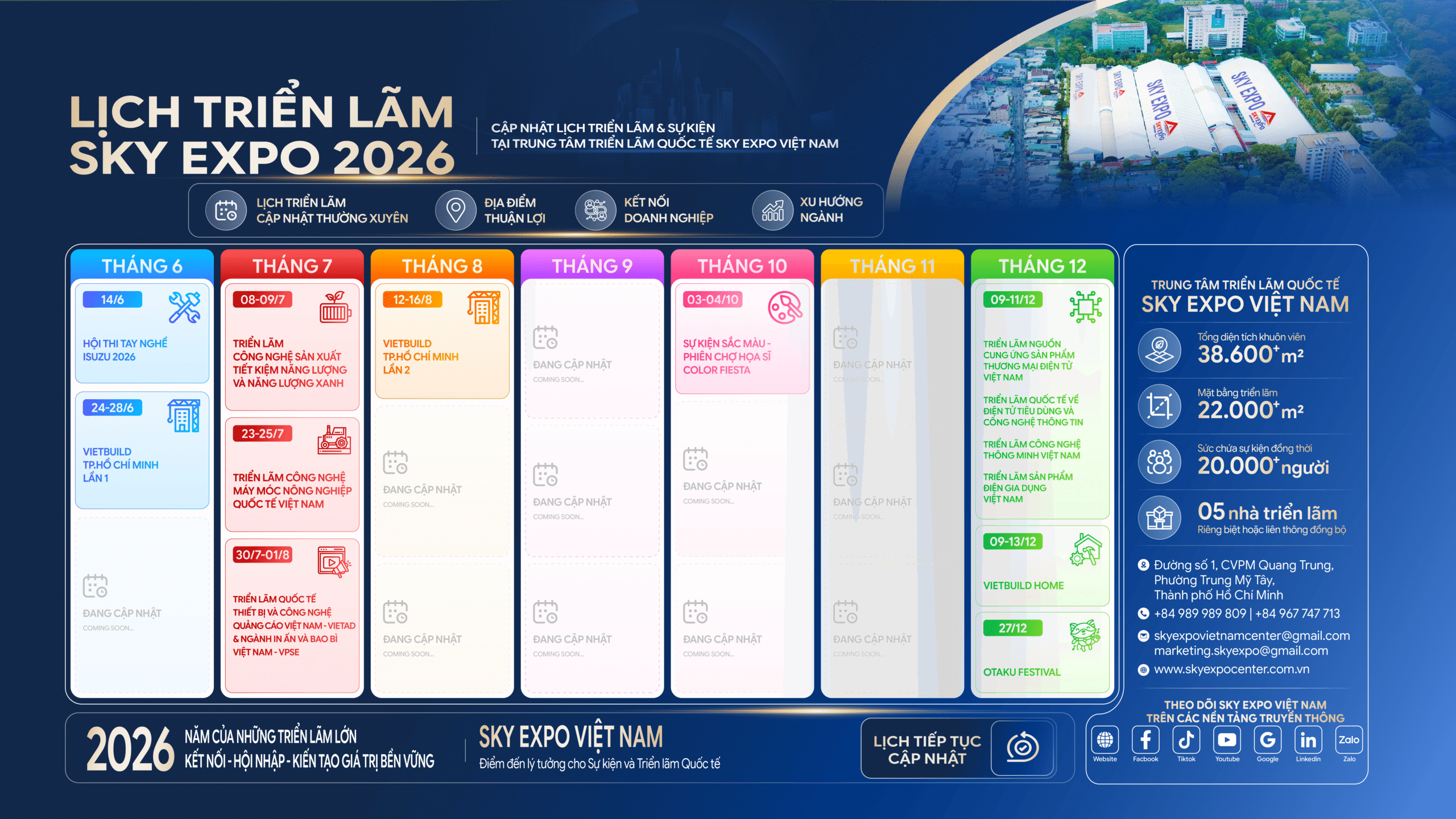 Sky Expo Vietnam - Schedule 2026 - Updating.