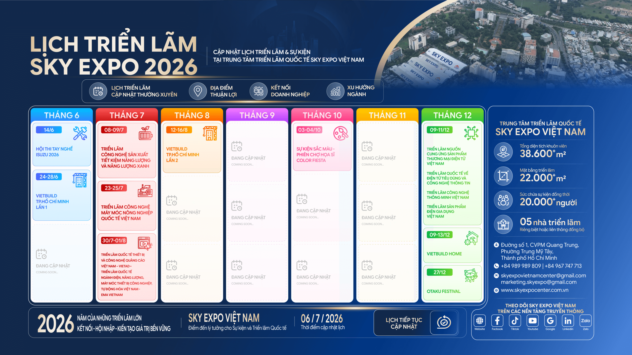 Sky Expo Schedule 2026 update 06 July 2026 scaled